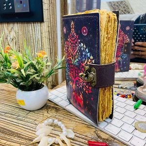 Antiguo Vintage diario exclusivo cuaderno hecho a mano Sketchbook A3 A6 B5 Retro viaje diario acuarela cuero sillín costura - Product Image 4