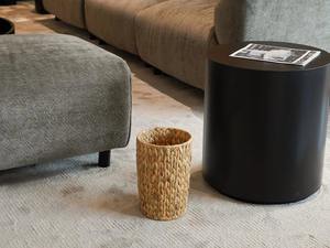 Water Hyacinth Wicker Waste <b>Basket</b> Handmade Storage <b>Basket</b> Wholesale eco-friendly Made in Vietnam - Product Image 6