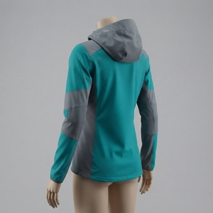 <b>Men</b> Gray Hooded Windbreaker <b>Jacket</b> Full Zip Mesh Panel Lightweight Outdoor <b>Running</b> Sports <b>Jacket</b> - Product Image 3