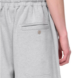 Pantalon de survêtement ample et large en molleton personnalisé pour hommes pantalon ample pour hommes ensemble sweat à capuche coupe carrée patins de survêtement gris assortis pour hommes - Product Image 3