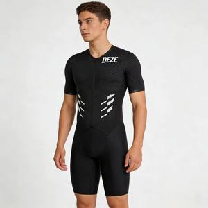 Traje de Triatlón de Alto Rendimiento para Ciclismo, Mono para Hombre, Transpirable, Coolmax, Secado Rápido, con Shorts Acolchados, para Atletas Profesionales de Ironman y Carretera - Product Image 4
