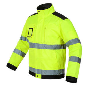 Men Outdoor Work <b>Jacket</b> With Wind And Water Resistance <b>Fleece</b>-<b>Lined</b> Work <b>Jacket</b> With Zipper And Button Closure - Product Image 3