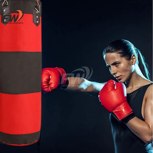 Saco de Boxeo Personalizado al por Mayor de Cuero Genuino de Vaca, Resistente a Desgarros, con Forma de Hongo, de Alta Resistencia, con Relleno de Arena y Rotación de 360 Grados - Product Image 6