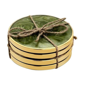 Hot Selling Wooden Marble Resin Customized <b>Coaster</b> <b>Set</b> with Natural & Customized Color Made in India - Product Image 6