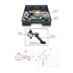 ชุดเครื่องมือคูณแรงบิดแบบ5:1เบต้าสำหรับกระชับมือขวาและซ้ายพร้อมอุปกรณ์เสริมในกล่องพลาสติก-ใหม่ - Product Image 2