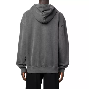 Sweats à capuche pour hommes brodés 100% coton, coupe ample, vêtements décontractés d'hiver, tissu doux, styles tendance, vente en gros en vrac, prix bas - Product Image 3