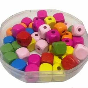 Perles en bois Artisanat Forme personnalisée & Perles en bois colorées Formées et dimensionnées à la main Produit artisanal indien - Product Image 4