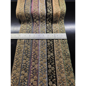 Wholesale Honey Lace Brand Bridal Fabric Embroidered Sequin Floral Pattern Lace Elegant Modern Traditional Wear Business Style - Product Image 2