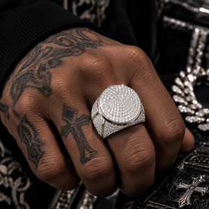 Bague hip-hop personnalisée en moissanite VVS taille ronde, très populaire, en or 10K 14K 18K, bague Iced Out pour homme, bijoux raffinés pour hommes - Product Image 2