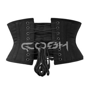 Corset Waspie court noir pour le modelage de la taille |   Corset noir Waspie - Product Image 6