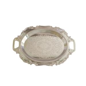 Dernier plateau de service en aluminium pour décoration de table de mariage Design de tomate Plateau de service de haute qualité avec miroir polonais pour la maison - Product Image 2