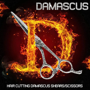 Nouvelle conception enduite imprimée lame droite Salon de coiffure ciseaux de coupe de coiffure outil de beauté en acier inoxydable de qualité - Product Image 4