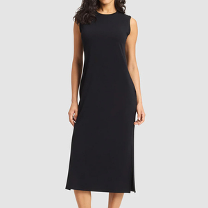 <span class=keywords><strong>Camicia</strong></span> <span class=keywords><strong>da</strong></span> <span class=keywords><strong>notte</strong></span> senza maniche <span class=keywords><strong>da</strong></span> donna in cotone di bambù, abbigliamento estivo, pigiama organico <span class=keywords><strong>da</strong></span> donna - Product Image 5