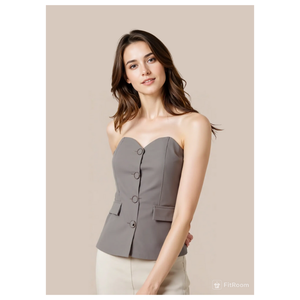 Camisa elegante de estilo urbano de verano para mujer OEM, superventas personalizada, sostenible, lavable, informal, patrón sólido para primavera - Product Image 2