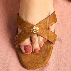 Lightweight Premium Fashion Trend Cushioned Soles Anti-Slippery Durable Customizable Velvet Lining Genuine Leather Outsole <b>Slide</b> - Product Image 6