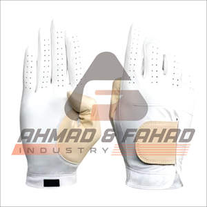 2022 OEM Vente en gros Gants de golf Youngs Poignées en cuir PU rose de couleur personnalisée en cuir véritable respirant pour le sport - Product Image 4