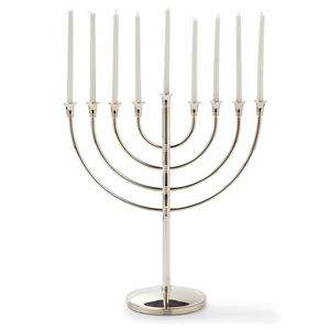 Bougeoir Menorah en métal de la meilleure qualité Candélabre religieux pour la décoration intérieure Menorah avec centre de table à prix abordable - Product Image 2