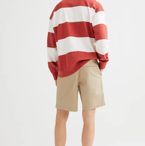 Pantalones cortos de entrenamiento de ropa de calle personalizados para hombre, pantalones cortos de chándal de algodón ecológicos de nuevo diseñador con cinta reflectante, patrón sólido - Product Image 4