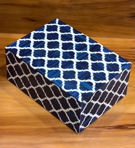 Hecho a mano Chevron y panal patrón hueso incrustaciones caja elegante madera maciza joyería regalo embalaje con Decoración de mesa - Product Image 4