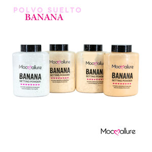 Cipria fissante Banana, polvere libera per il trucco, controllo dell'olio, finitura naturale, formato grande per tutti i tipi di pelle - Product Image 3