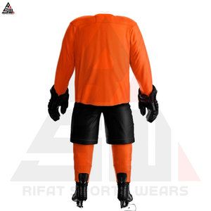 Ensemble d'uniformes de hockey sur glace d'équipe personnalisés 100% polyester sans couture et à séchage rapide taille personnalisée fournisseur pakistanais de haute qualité - Product Image 4