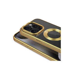 Étui de luxe LCKC Omega pour iPhone 15 Pro Max, coque en silicone plaqué or rose, protection de l'appareil photo, découpe du logo, 7 Plus - Product Image 3