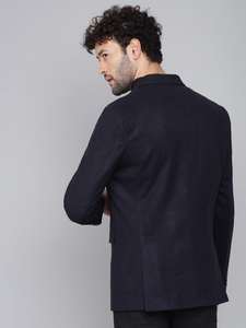 Blazer Azul Marino Elegante de la Mejor Calidad para Hombre, Casual y Formal, para Ceremonias y Eventos Especiales, Disponible a Precio de Descuento - Product Image 3