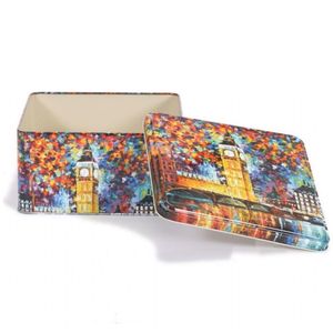 Afremov Paris 1.9L Boîte de rangement en métal 158x158x80mm Paniers carrés en métal - Product Image 4