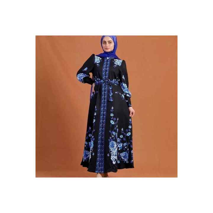 Atlas Fabric Dress Black (BELT INCLUDED)