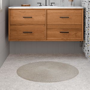 Tapis de bain rond 2023 teint dans l'espace-tapis de salle de bain circulaire élégant et confortable vente en gros - Product Image 5