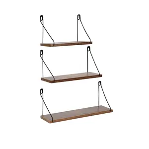 Metal Wire Wall Mounted Storage Shelves for Living Room Kitchen and Office Wall Reck Supplier