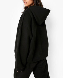 Vente en gros de pull à capuche unisexe 100% coton 500gsm sweat à capuche respirant en coton polaire surdimensionné vierge pour hommes de haute qualité - Product Image 2