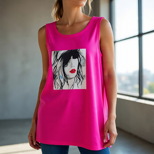 เสื้อกล้ามพิมพ์ลายกราฟิกแขนกุด2024สำหรับผู้หญิงเสื้อกล้ามออกกำลังกายโยคะออกกำลังกายออกกำลังกายน้ำหนักเบา - Product Image 5