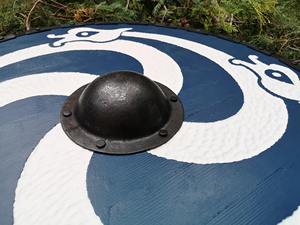 ถ้วยเหล็กคาร์บอนสูงแผ่นชีลด์ไวกิ้งแบบแยกดีไซน์ใหม่มีสไตล์ทำมือปรับแต่งได้ - Product Image 3