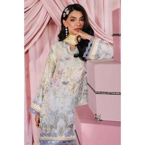 Ensemble chemise et dupatta en satin d'été - Product Image 4