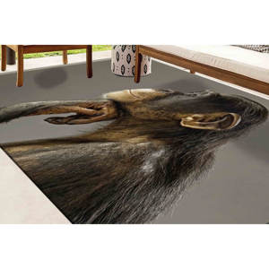 Alfombra Thinking Monkey: Regalo para Amantes de los Animales, Alfombra Antideslizante, Alfombra Suave No Tejida - Product Image 5