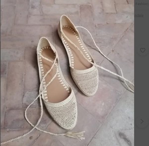 รองเท้าแตะ Raffia ธรรมชาติ, รองเท้า Raffia สำหรับผู้หญิง, รองเท้าแตะปาล์มทำด้วยมือ - Product Image 2