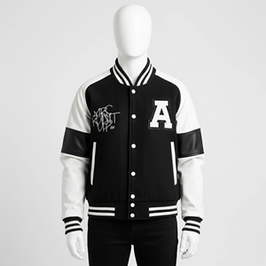 Custom Varsity Jacket Hombres Letterman Bomber Jacket para los hombres con bordado personalizado chaqueta de invierno de estilo universitario - Product Image 4