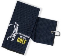 Serviette de golf personnalisée avec clip, serviette de golf en microfibre, séchage rapide, absorbante, serviette de sport pour sacs de clubs de golf, entraînement en plein air