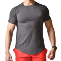 T-shirt de sport oversize pour homme, streetwear, 89 % polyester, 11 % élasthanne, respirant, anti-transpiration, séchage rapide, sportif, athlétique