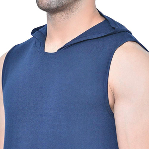Wholesale Custom Gym Workout Fitness Sport <b>Sleeveless</b> <b>Hoodies</b> Casual Stringer Singlet <b>Hoodies</b> 2025 Men Sports Gym <b>Hoodies</b> - Product Image 6