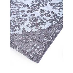 Vintage Grey Black Hand Knotted Wool <b>Rugs</b> <b>Boho</b> Style Pae-743 for Home Living Room Medallion Rectangle Patchwork Abstract - Product Image 2