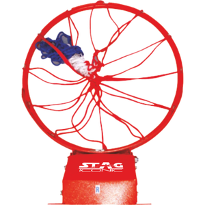 Cerceau de basketball portable et réglable de haute qualité Stag Iconic à 3 ressorts avec filet - Product Image 1