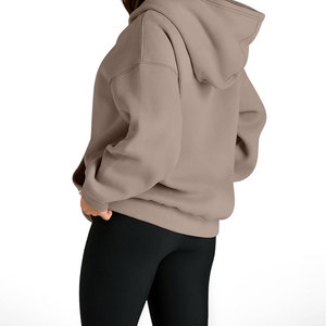 Sudadera con Capucha Oversize de Invierno para Mujer, 100% Algodón, Estilo Urbano, Colores/Logotipo Personalizables, Secado Rápido y Transpirable, con Cordón Ajustable - Product Image 4