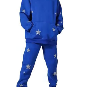 Gran oferta de chándal personalizado con diamantes de imitación a la venta en línea, ropa de moda informal, chándal con diamantes de imitación para hombre - Product Image 6