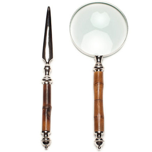 Navidad 2025 Venta caliente Acero inoxidable marrón y plata Color madera mango lupa Oficina fiesta y restaurante usado - Product Image 6