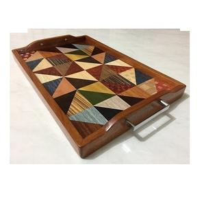 Bandeja DE SERVICIO DE MADERA única al por mayor del fabricante, tamaño personalizado para el hogar, cocina, hoteles y restaurantes, característica decorativa - Product Image 4