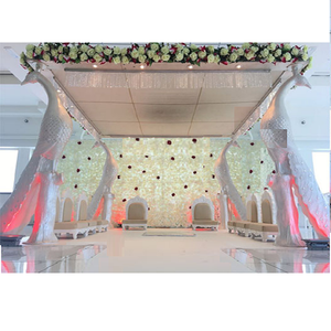 Mandril de pavo real blanco para boda, indio, elegante, diseño de pavo real, para boda, exclusivo - Product Image 1