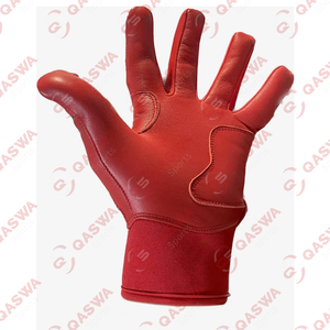 Cabretta cuir confortable et durable couleur jaune fluo gants de frappeur manchette courte gants de frappeur de baseball - Product Image 6