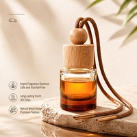 Diffuseur de parfum en verre pour voiture, pendentif d'aromathérapie, parfum frais longue durée, parfum d'ambiance intérieur